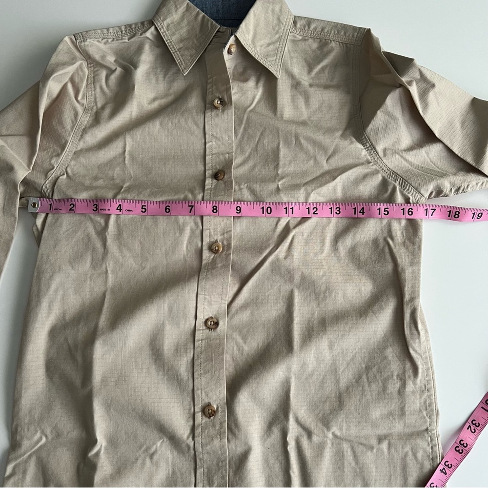 Backpacker ripstop button down shirt, beige, xs - Picture 4 of 9